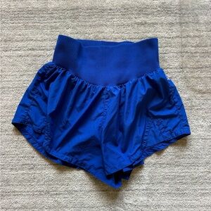 FP Movement High Waisted Running Shorts Blue Small